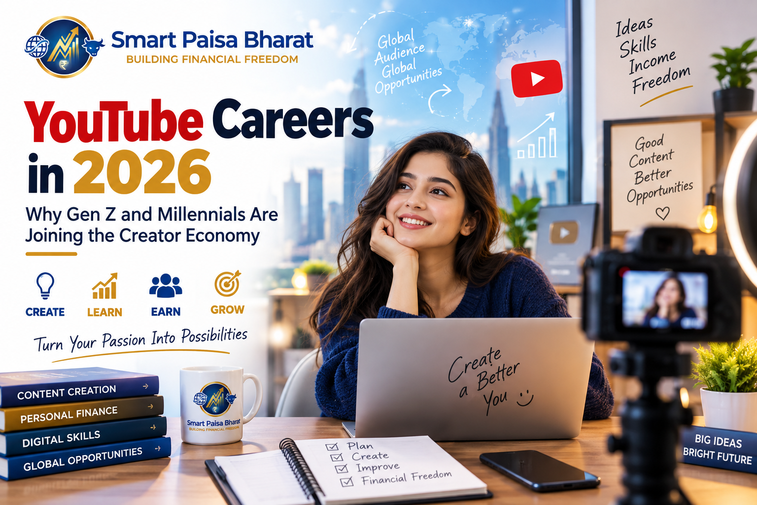 YouTube career in 2026 opportunities for Gen Z and Millennials
