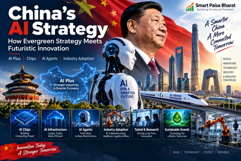 China AI strategy with AI chips, AI agents and smart industry