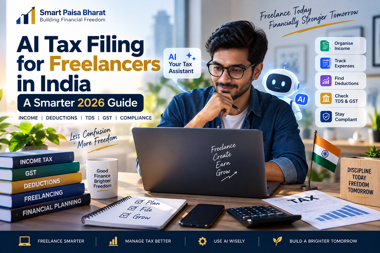 AI tax filing for freelancers in India 2026