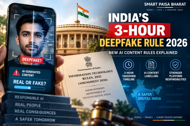 India deepfake rules 2026 and 3-hour AI content takedown rule
