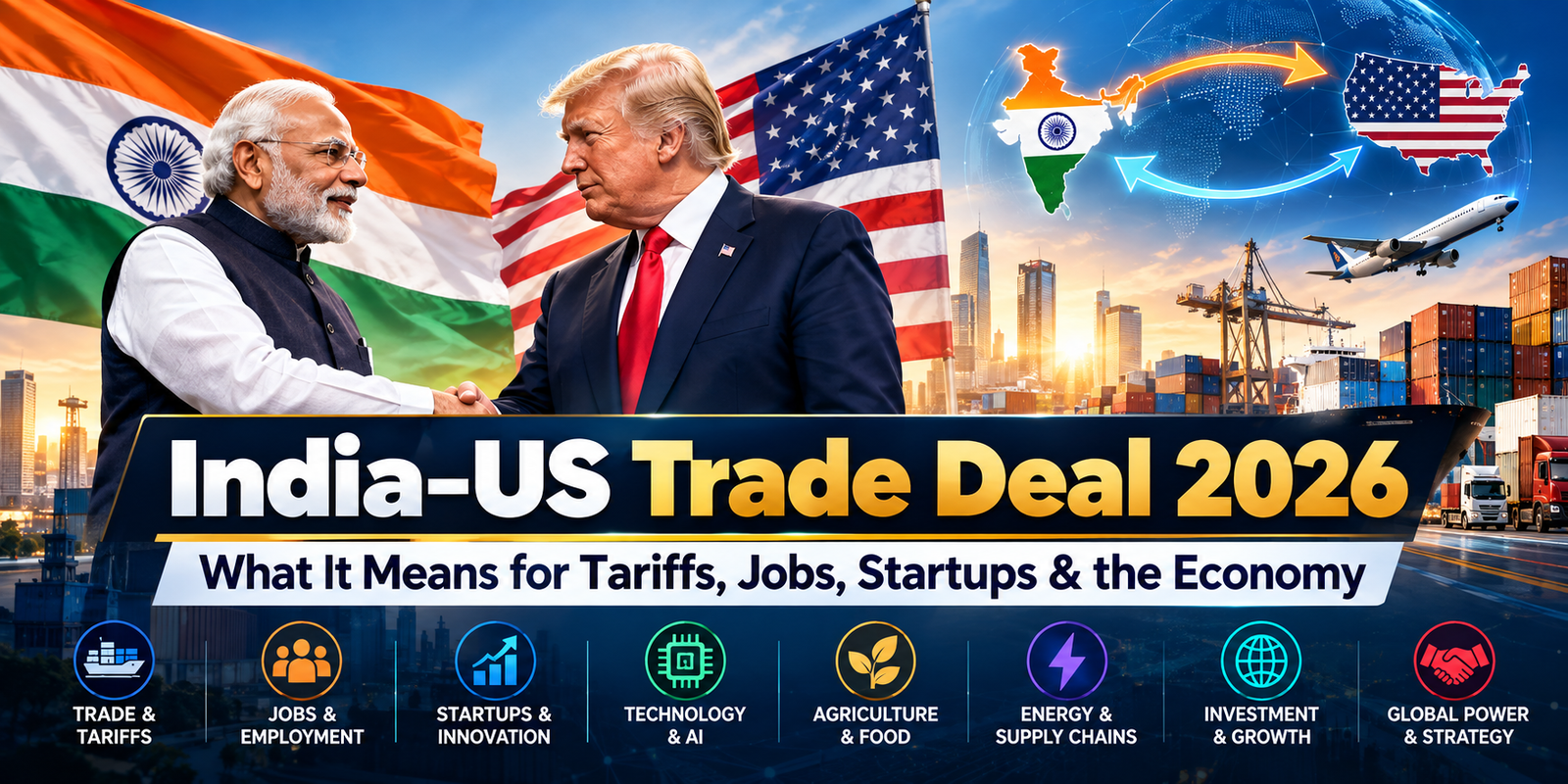 India–US Trade Deal 2026 explained with trade, tariffs, jobs, technology and economic growth