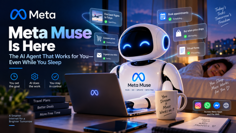 Meta Muse AI agent helping automate tasks and workflows