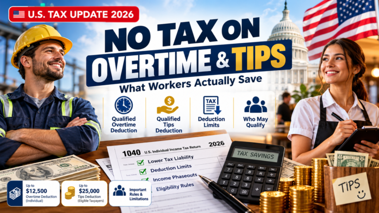 No Tax on Overtime and Tips 2026 – Federal Tax Deduction Guide