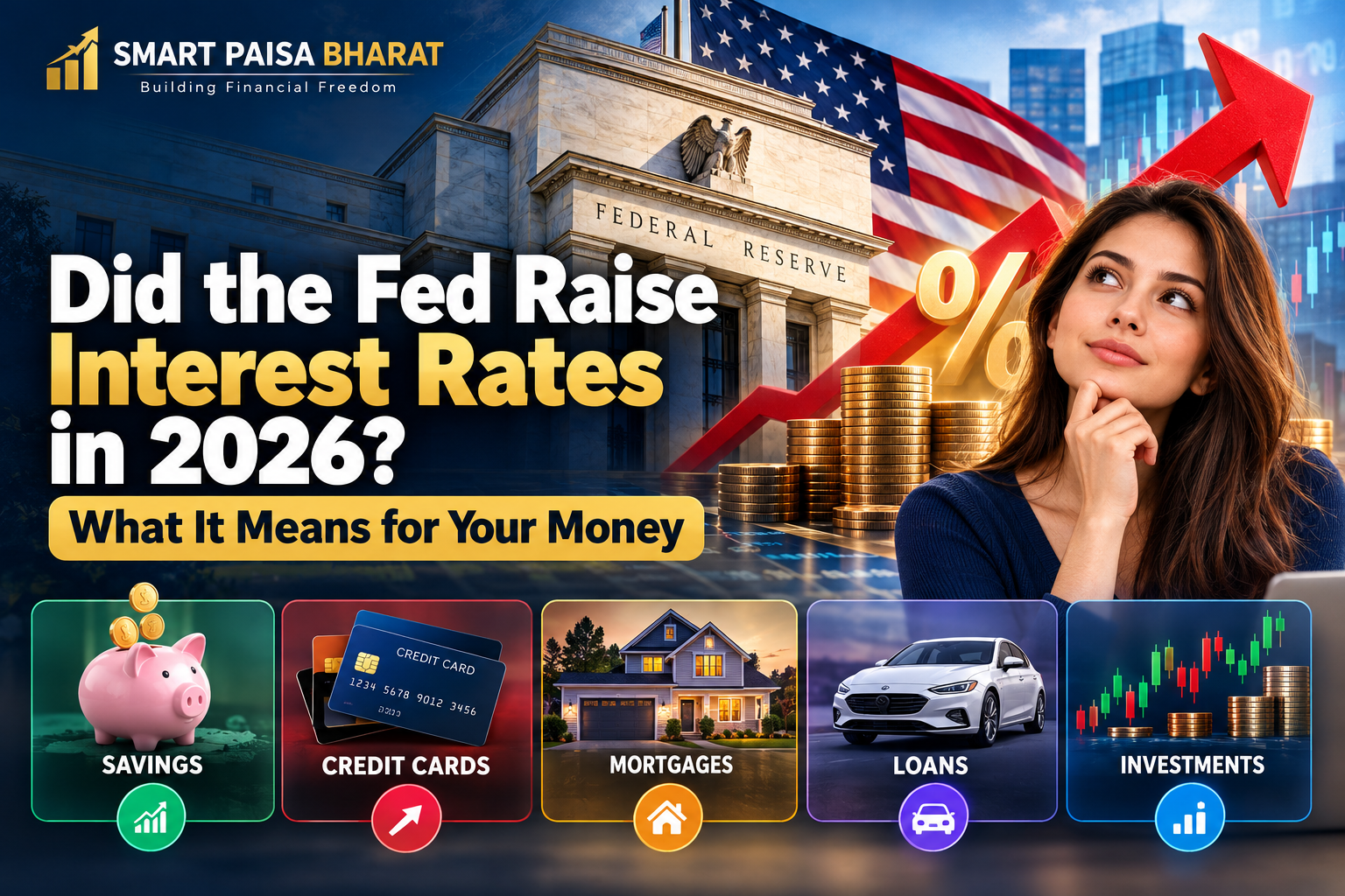 Federal Reserve interest rate hike 2026 and its impact on U.S. savings, credit cards, mortgages and investments